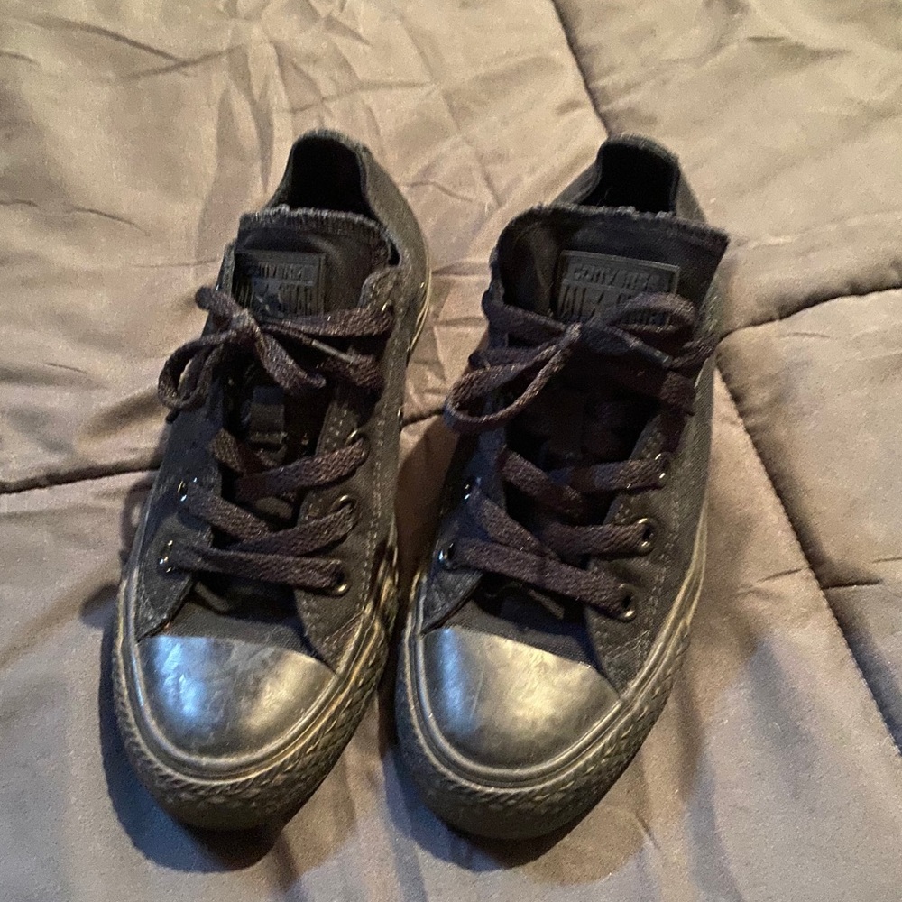 All Black Converse